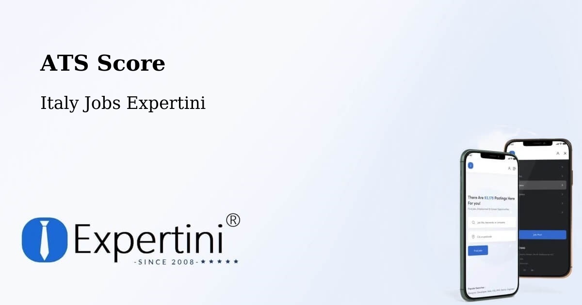 Resume ATS Score & Job Description Match Tool – Curno - Italy Jobs Expertini